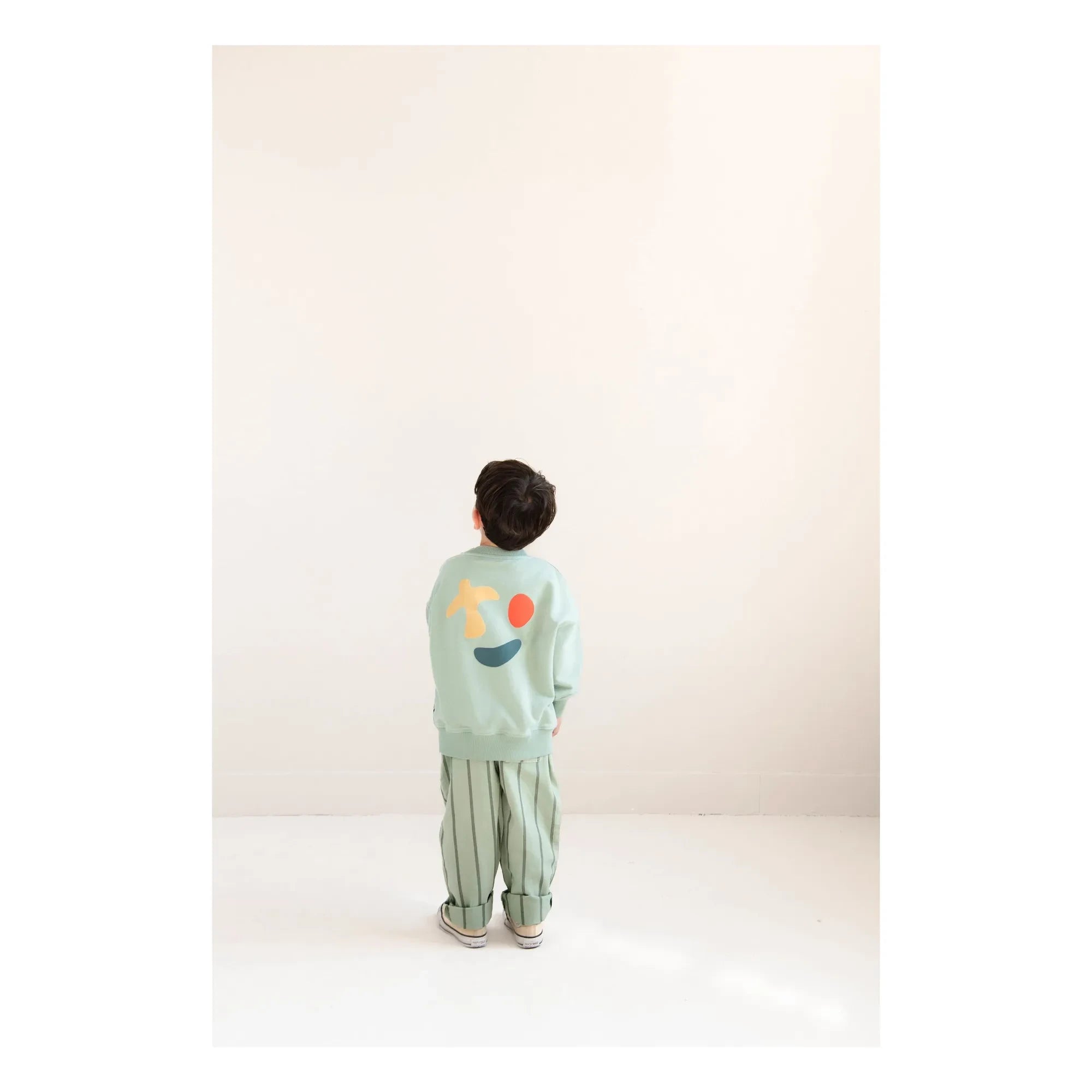 Jenest - Happy Bird Organic Cotton Sweatshirt | Almond Green