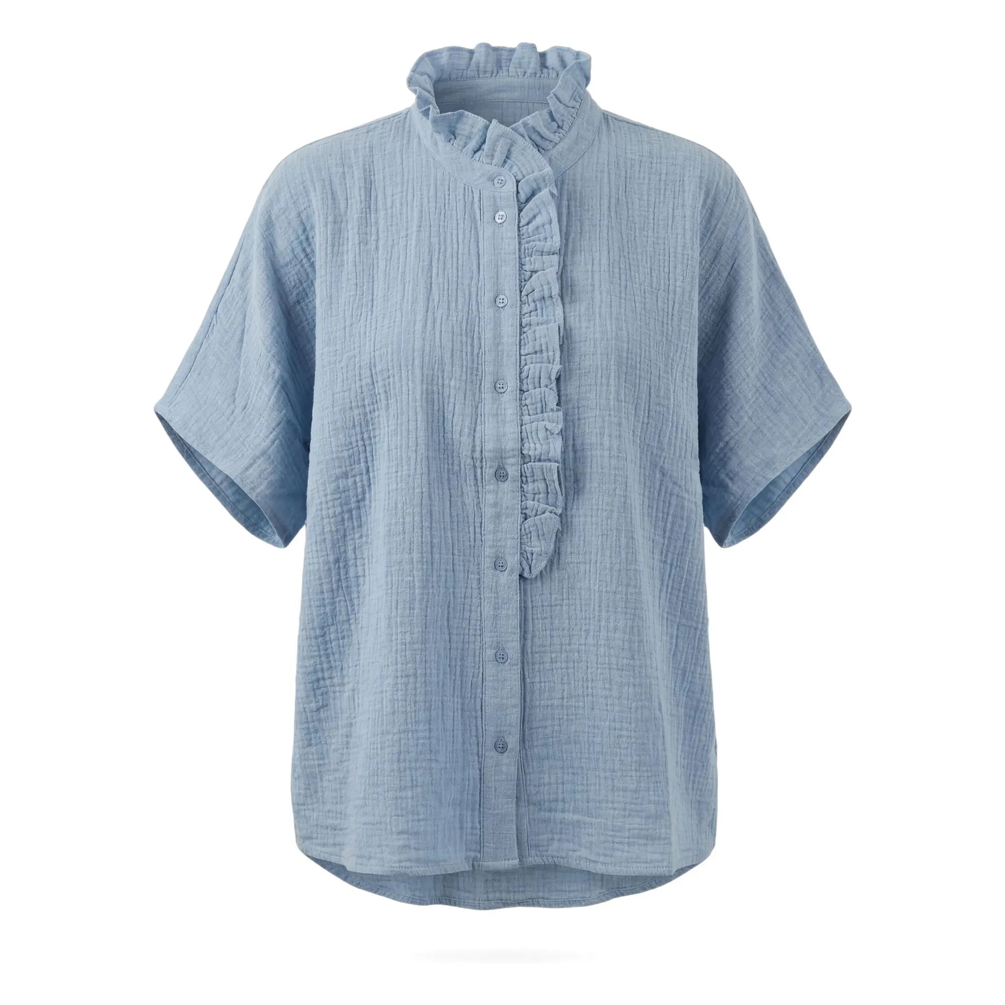 Hod - Natasha Cotton Shirt | Blue
