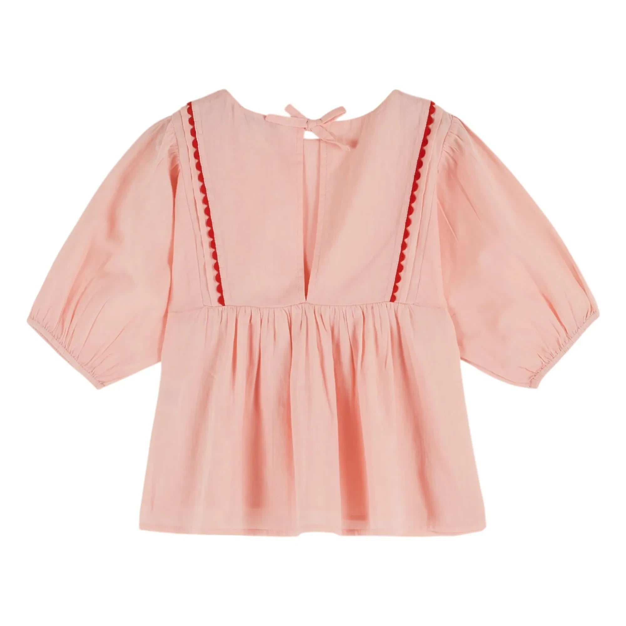 Emile et Ida - Voile Ruffled Blouse | Light Pink