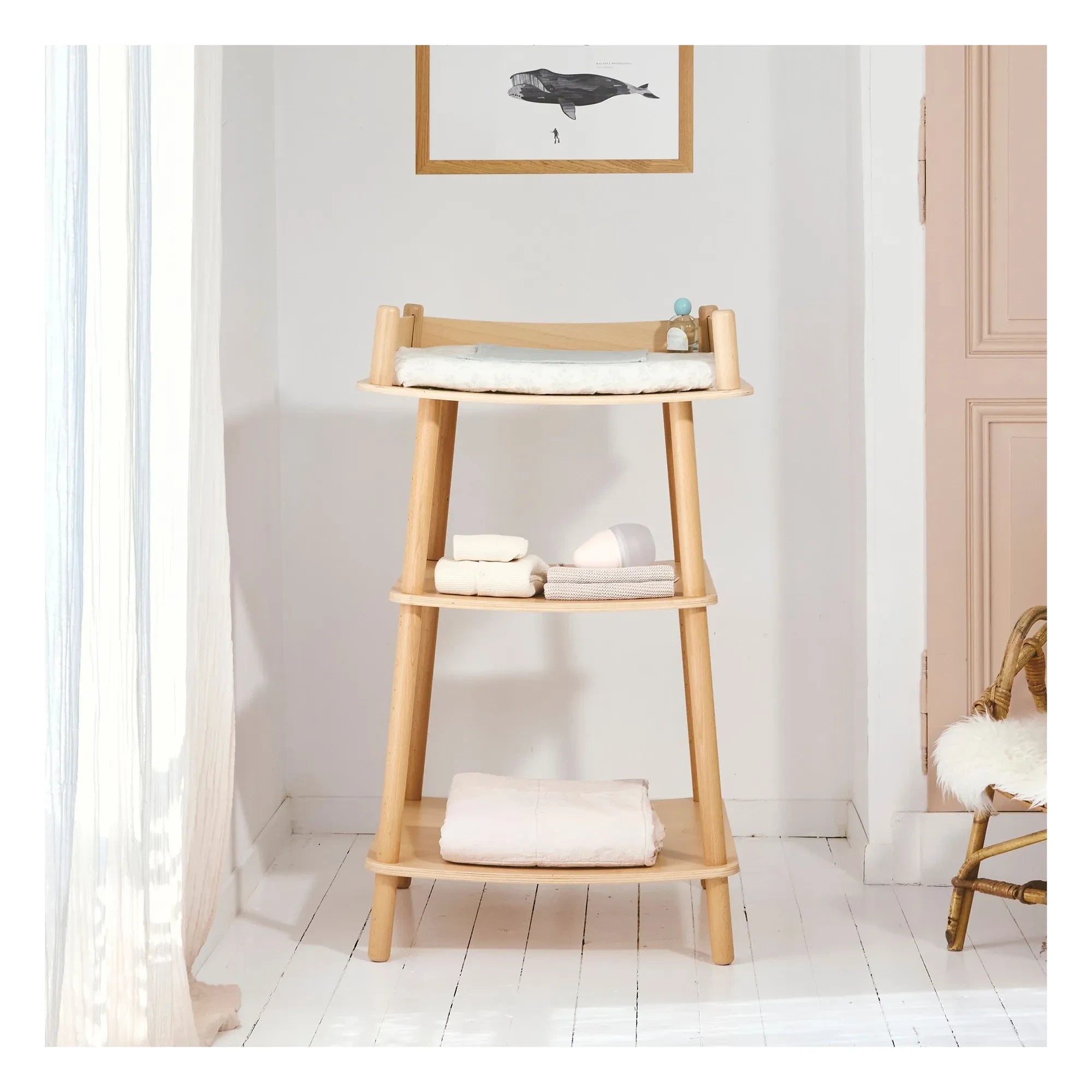 Charlie Crane - Changing table and mattress | Beech