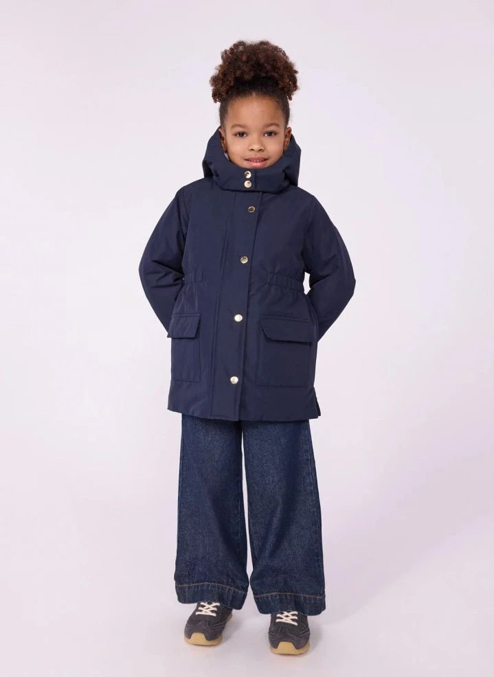 Petit Bateau - Sherpa astarlı parka | Lacivert