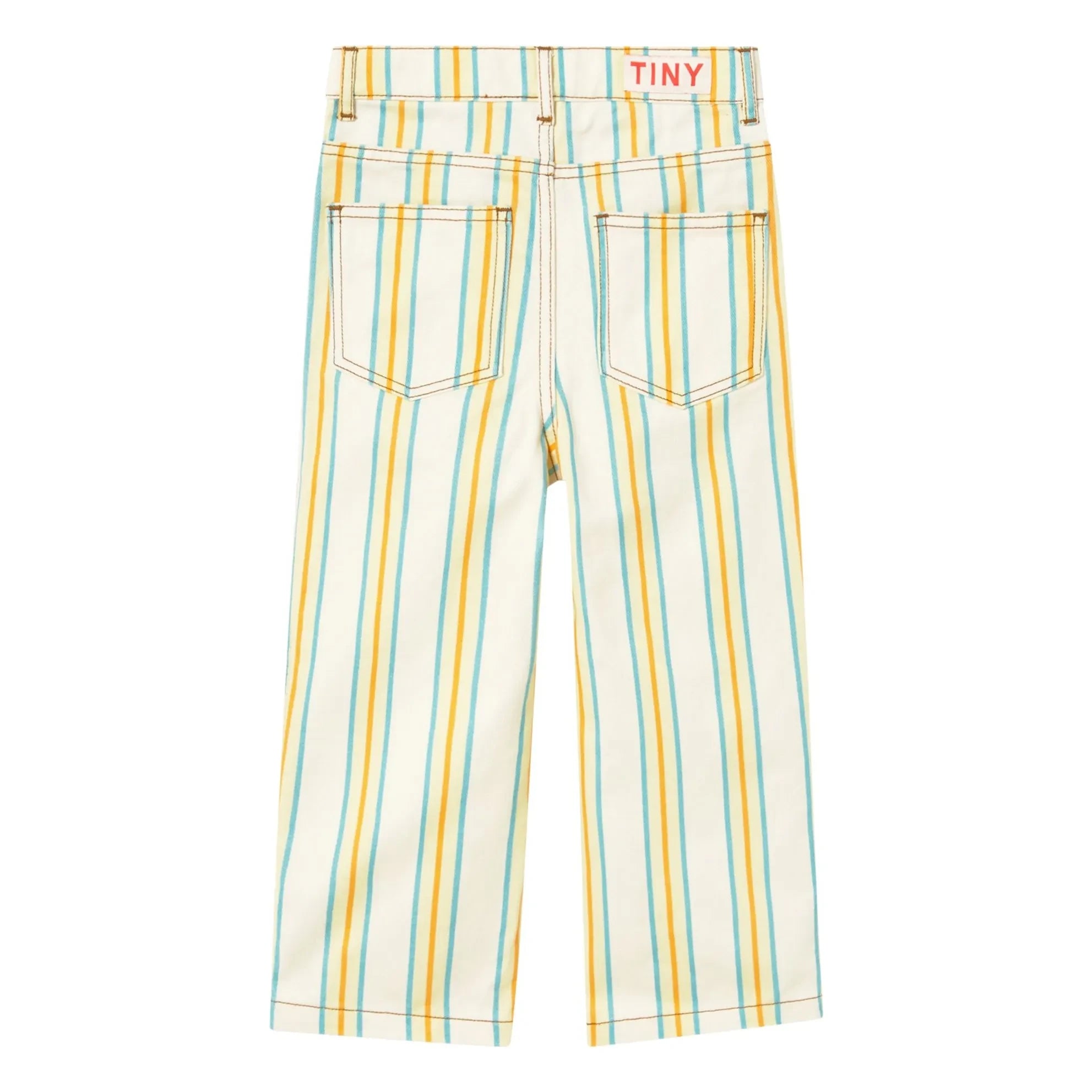 Tinycottons - Striped Jeans | White