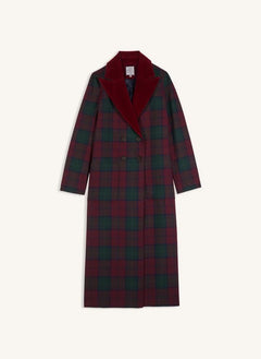 Maria de la Orden - Carreaux César Coat | Burgundy