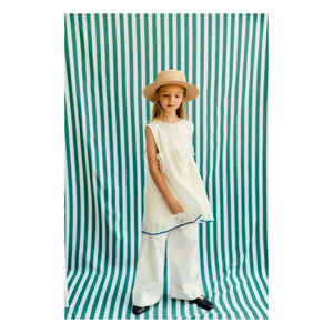 Tinycottons - Swans Keten Elbise | Beyaz