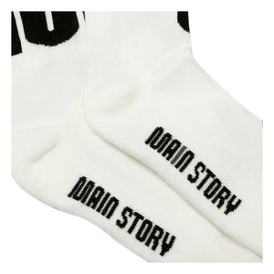 Main Story - Logo Socks | White