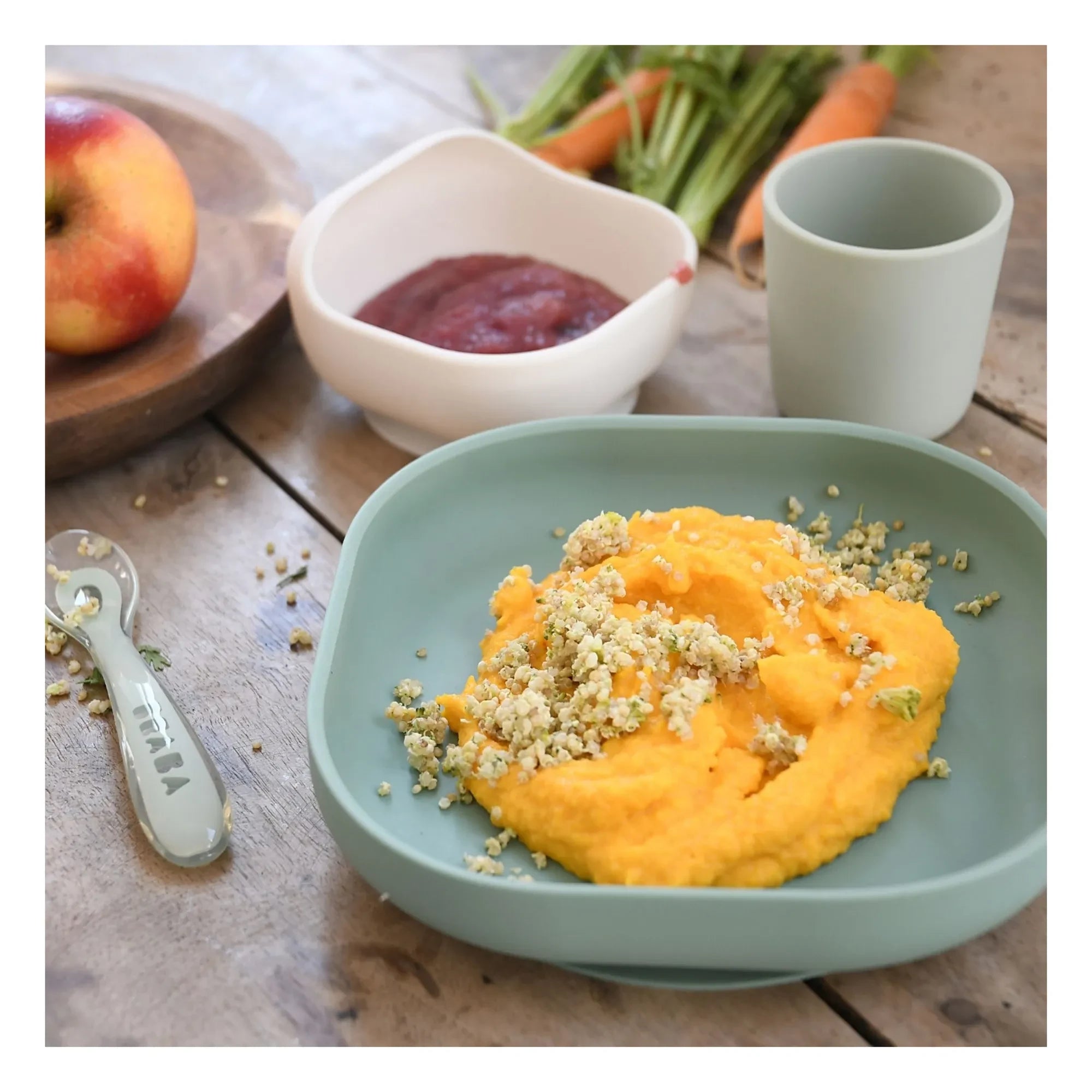 Béaba - Silicone Lunch Box | Sage