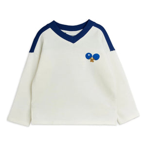 Mini Rodini - Organic Cotton Ping Pong Sweatshirt | White