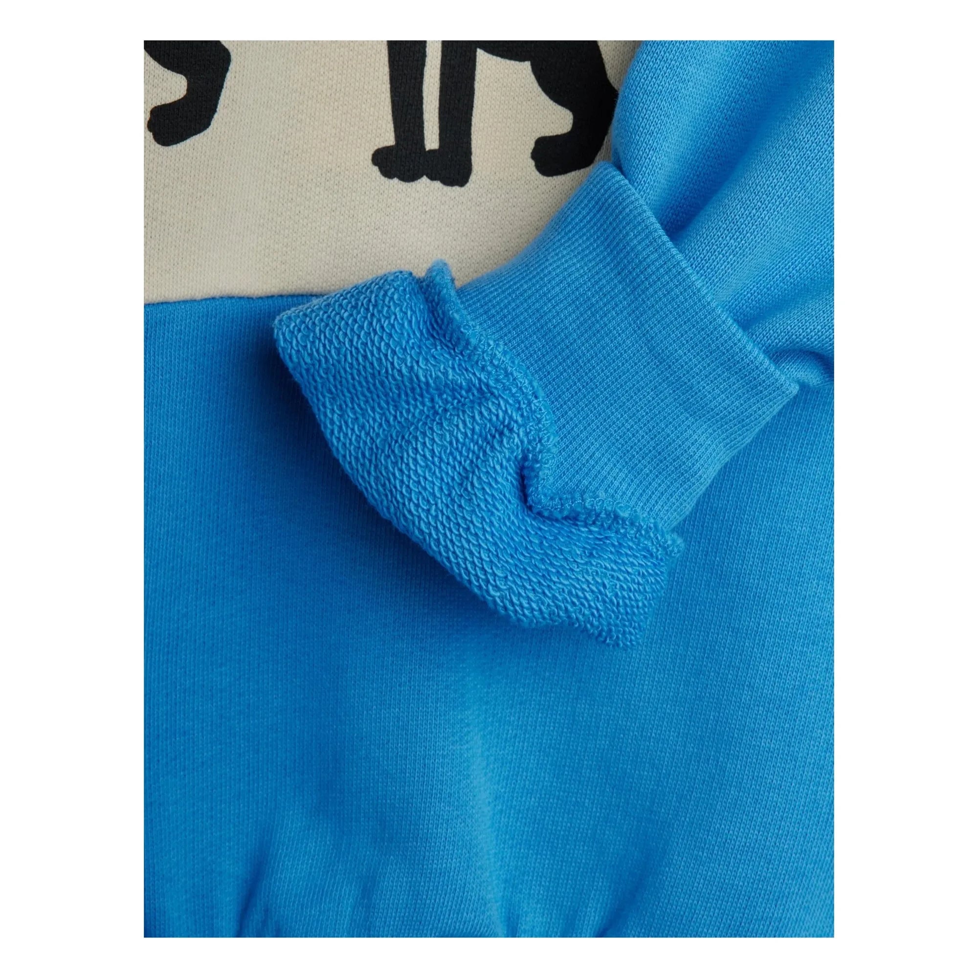 Mini Rodini - Panther organik pamuklu sweatshirt | Azure mavi