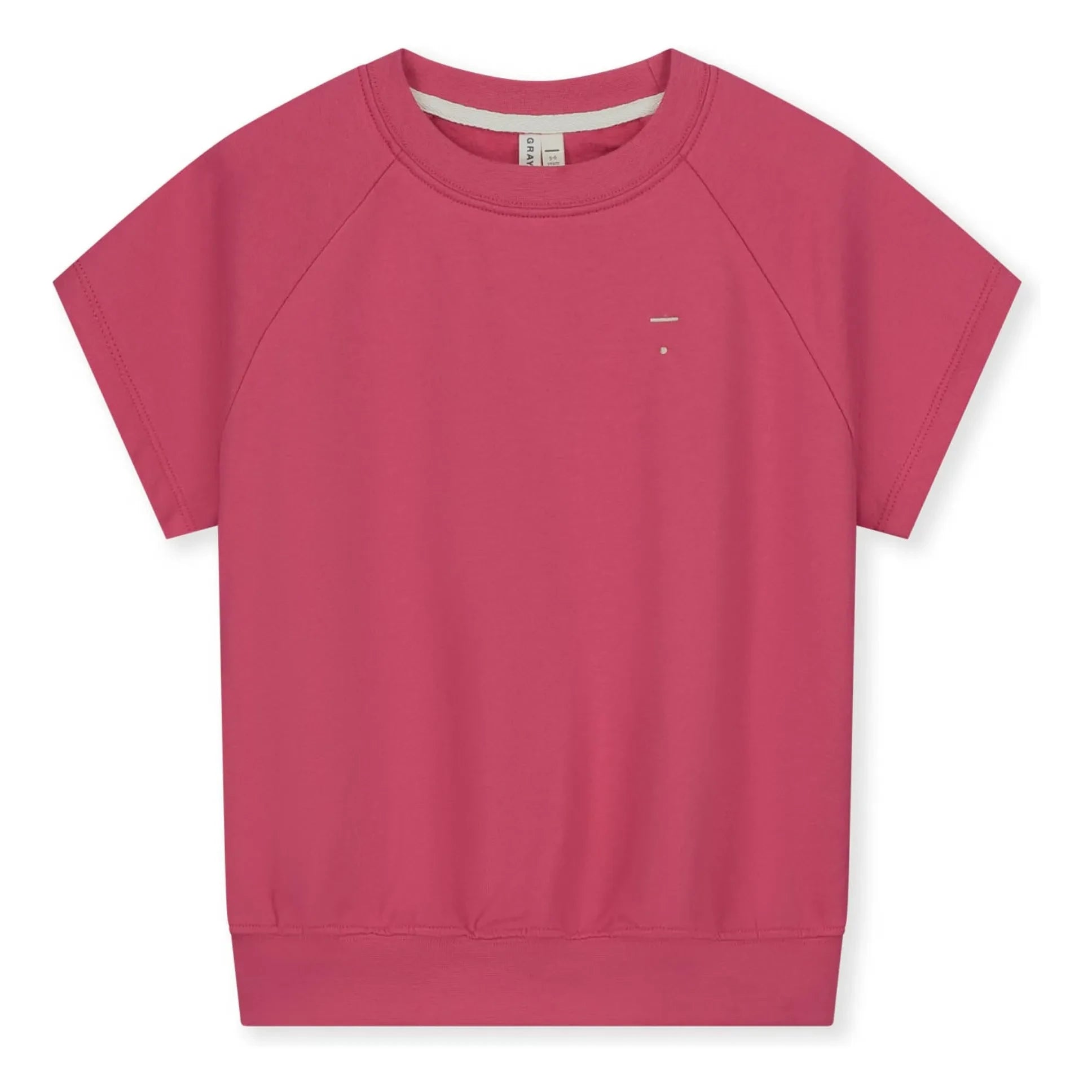 Gray Label - Organic cotton short-sleeve sweatshirt | Fuchsia
