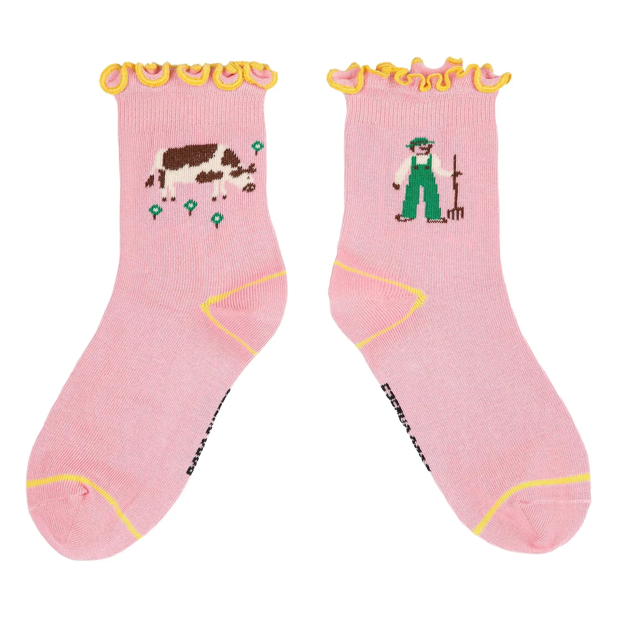 Bobo Choses - Organic cotton farm ruffled socks | Pink