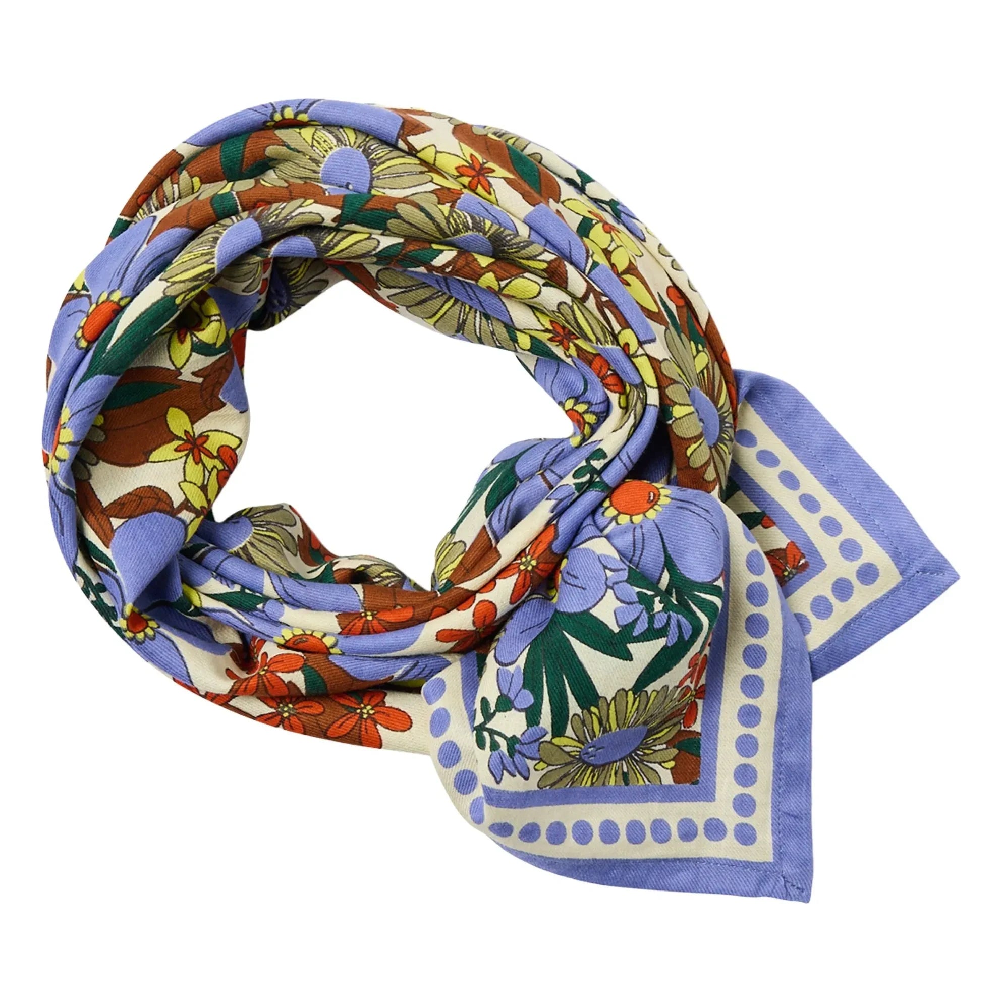 Apaches - Large Floral Latika Shawl | Blue
