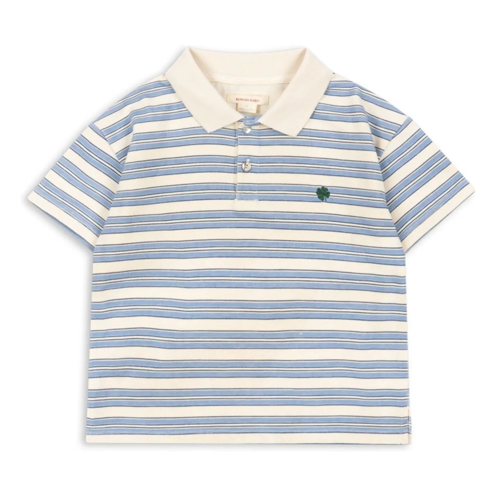 Konges Sløjd - Spotted Striped Organic Cotton Polo Shirt | Blue