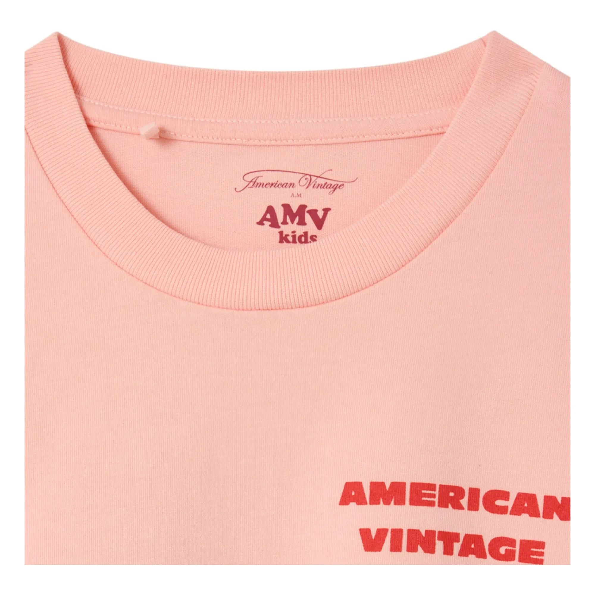 American Vintage - Fizvallay Long Sleeve T-Shirt The Kids Are All Right | Pale Pink