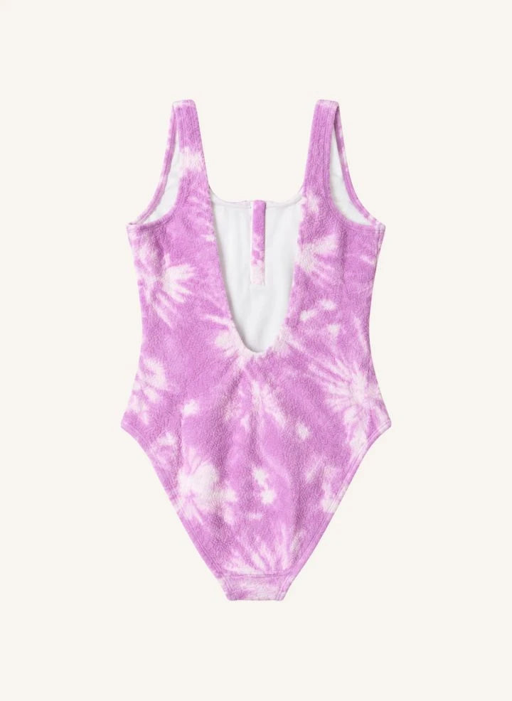 Lison Paris - Taha'a Batik Pattern One-Piece Swimsuit | Mauve