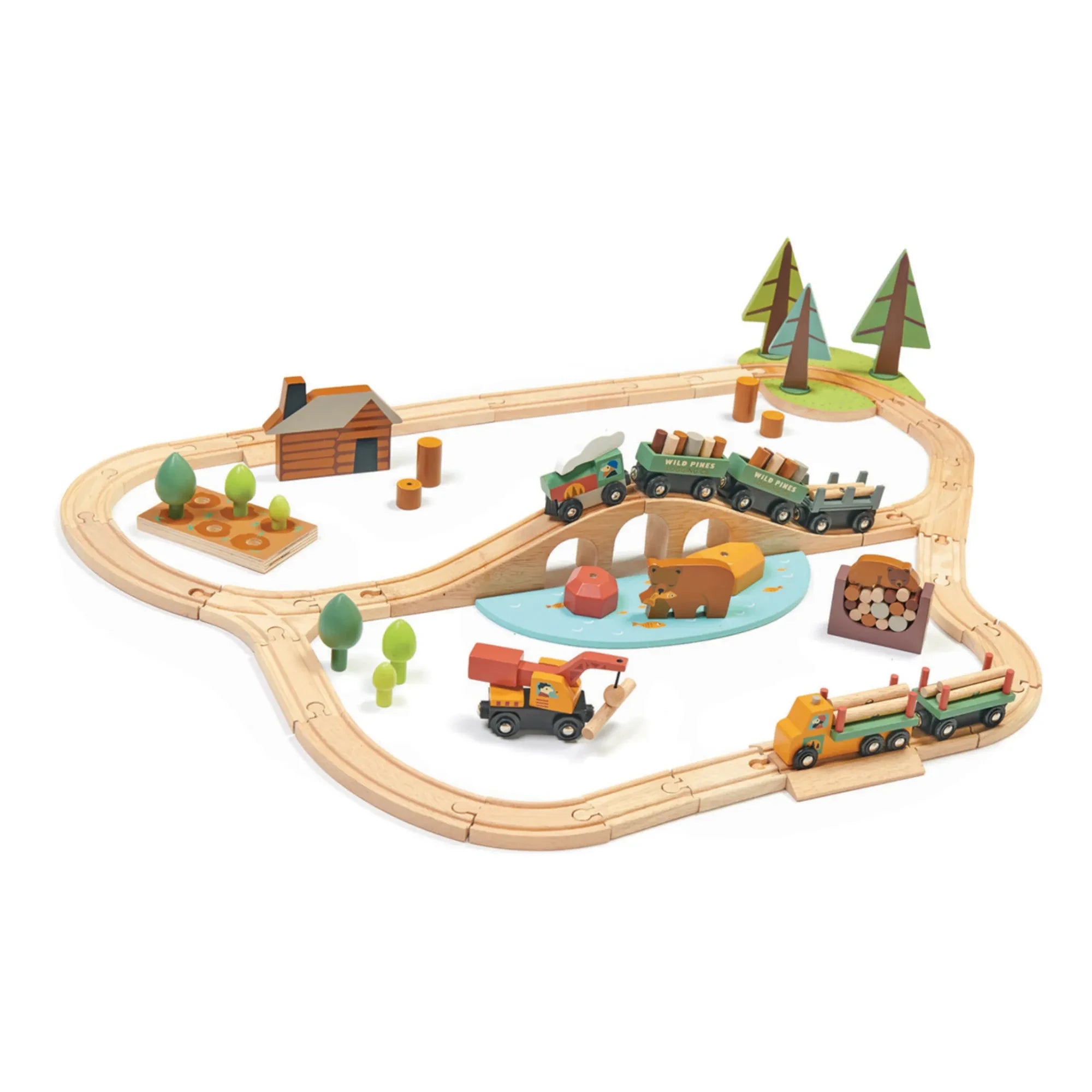 Tender Leaf Toys - Wild Pine Tree Train Set