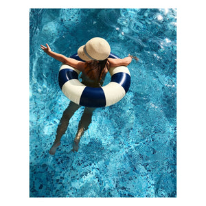 Petites Pommes - Olivia Inflatable Donut | Navy Blue
