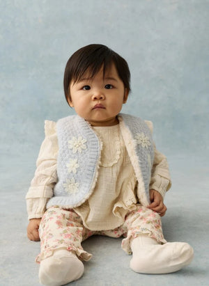 Louise Misha - Yolette Alpaka Kolsuz Çift Taraflı Ceket | Açık mavi