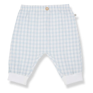 1+ in the Family - Karpathos Vichy Seersucker Pants | Light Blue