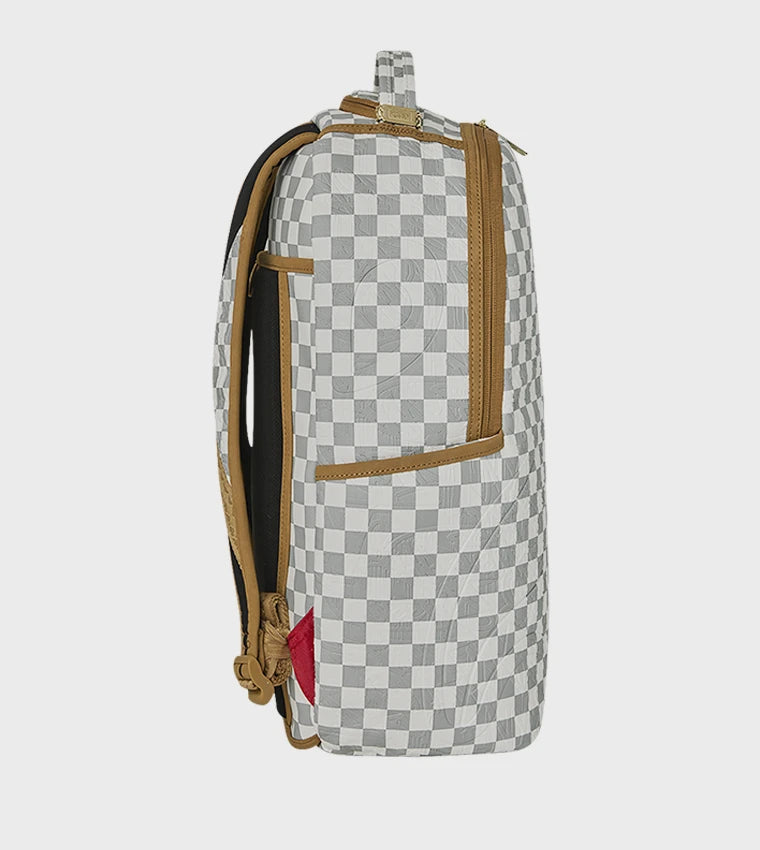 Sprayground - Graff Kabartmalı Kareli Sırt Çantası