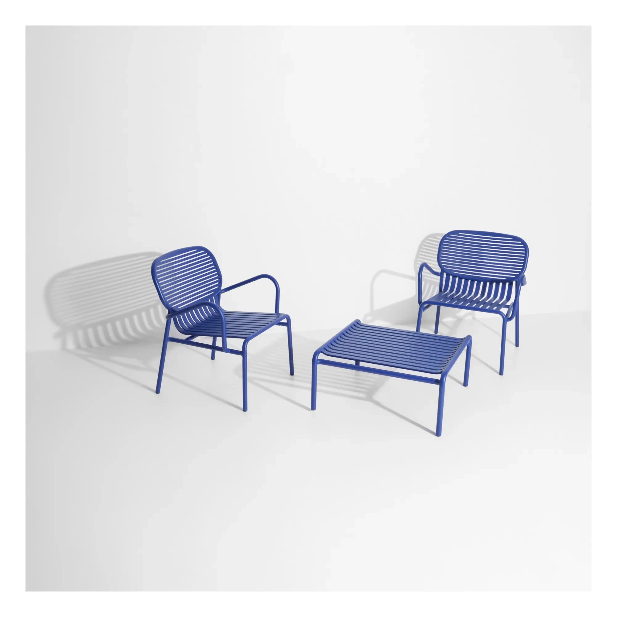 Petite Friture - Weekend Armchair - 2-Piece Set | Blue
