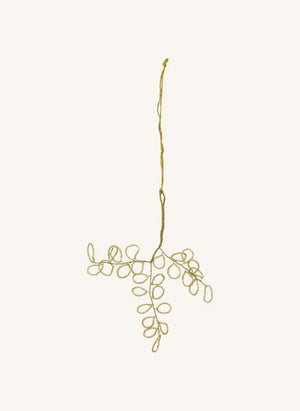 House Doctor - Pearl Leaf Christmas Decoration - Set of 3 | Gold