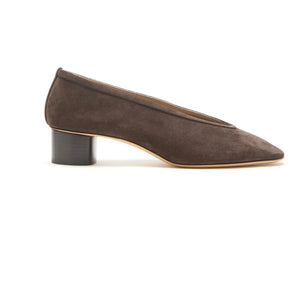 Le Monde Beryl - Luna Suede Heeled Shoes | Brown