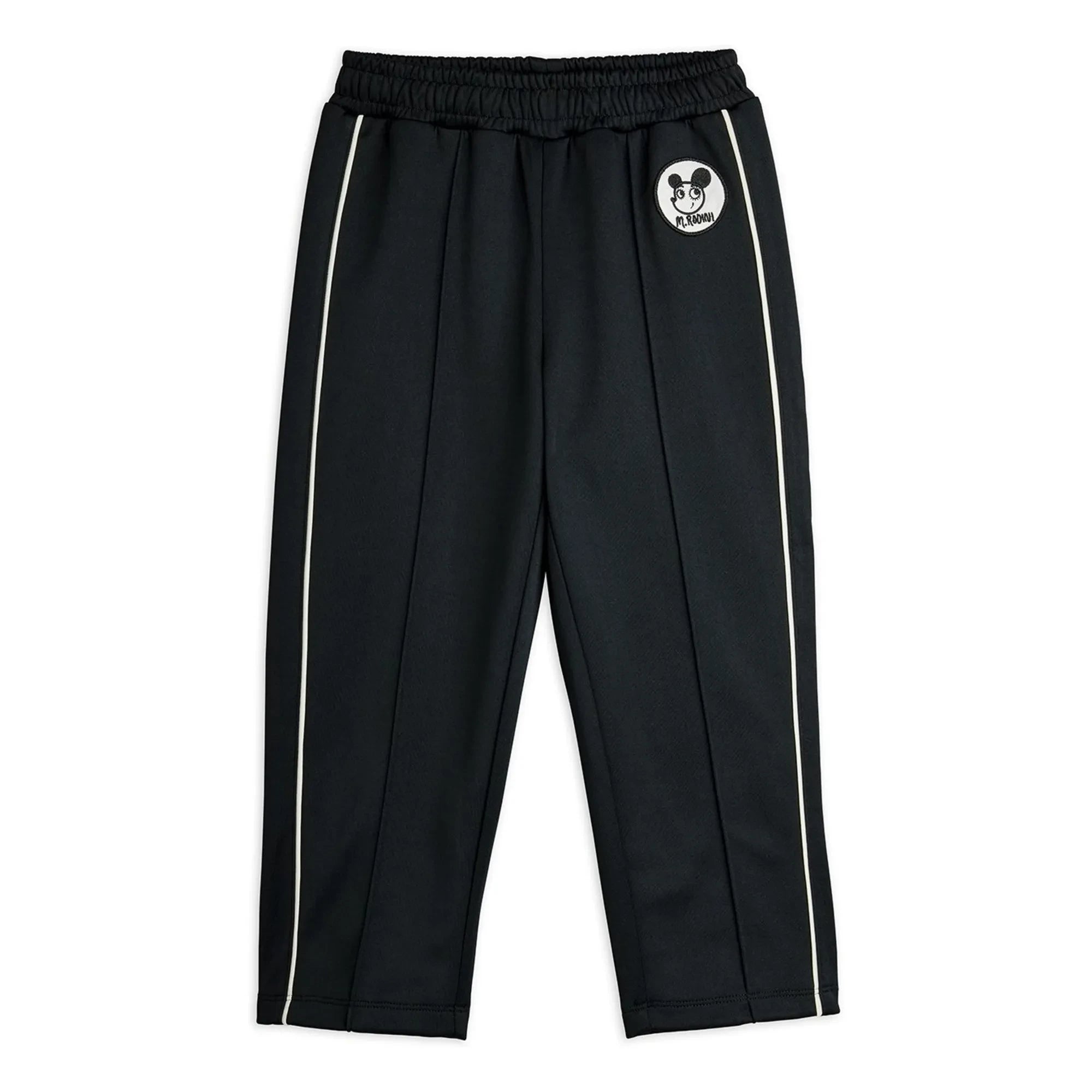 Mini Rodini - Recycled Fiber Fleece Jogging Bottoms | Black