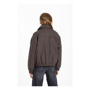 Finger in the nose - Sage Houndstooth Yün Ceket | Kahverengi