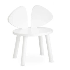 Nofred - Oak-colored Mouse Stool | White