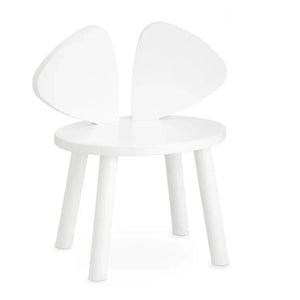 Nofred - Oak-colored Mouse Stool | White