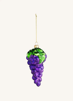 &Klevering - Grape Christmas Ornament | Purple