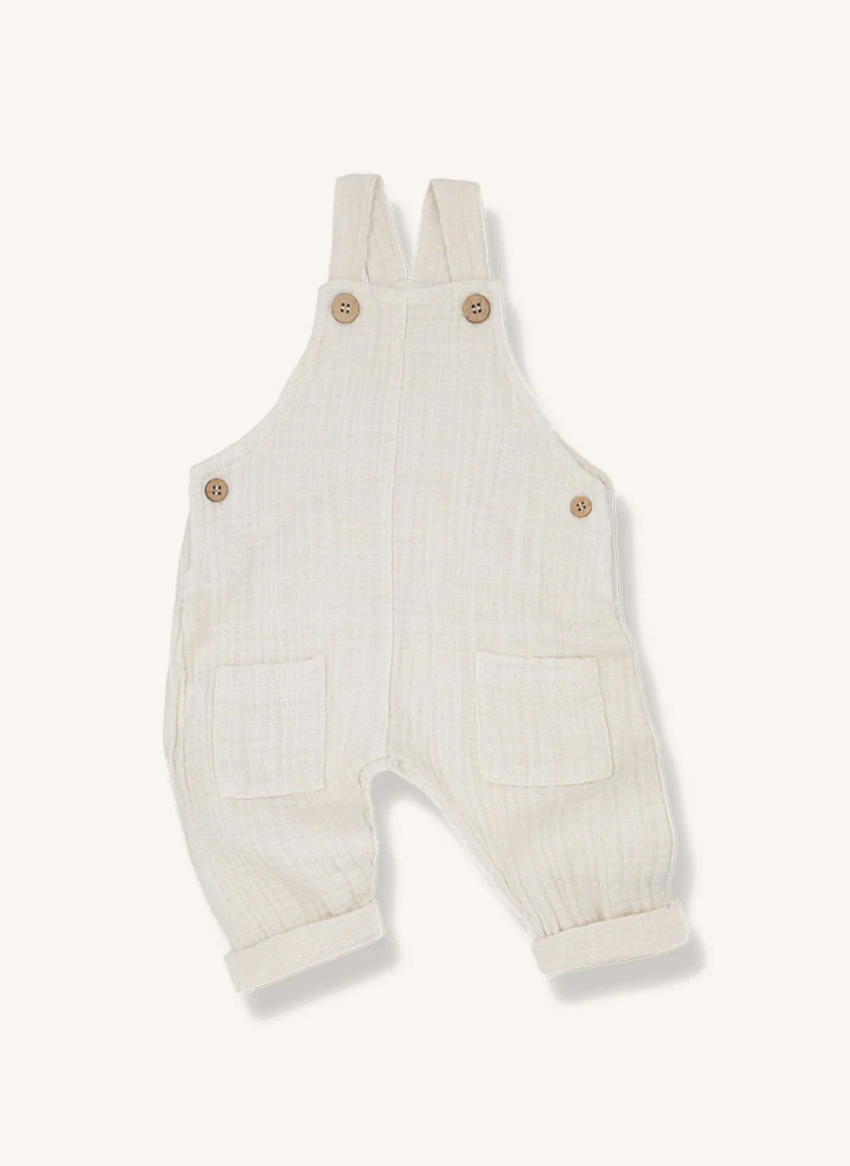 1+ in the family - Aritz Muslin Overall | Ecru