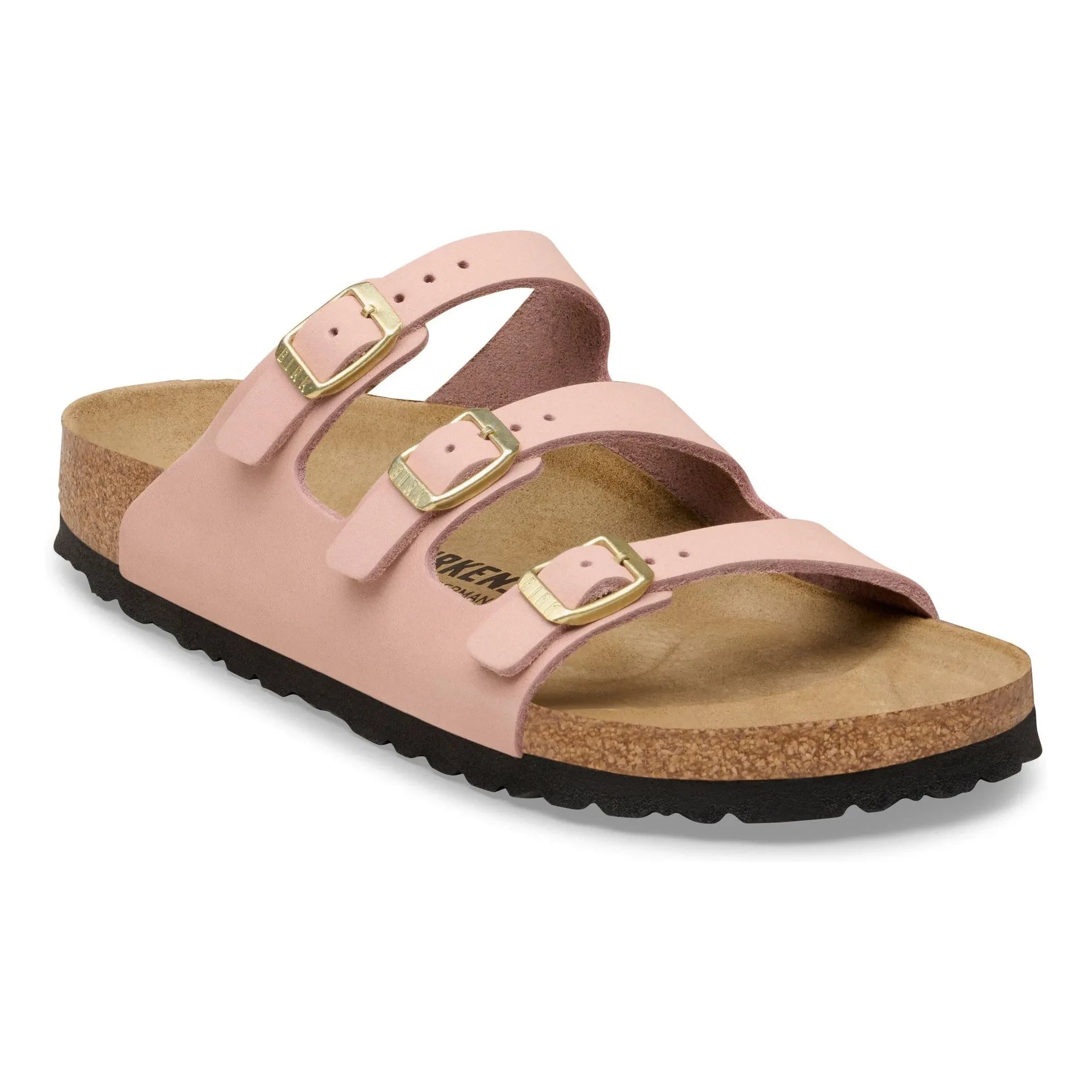 BIRKENSTOCK - Florida Fresh Nubuk deri Sandaletler | Pembe