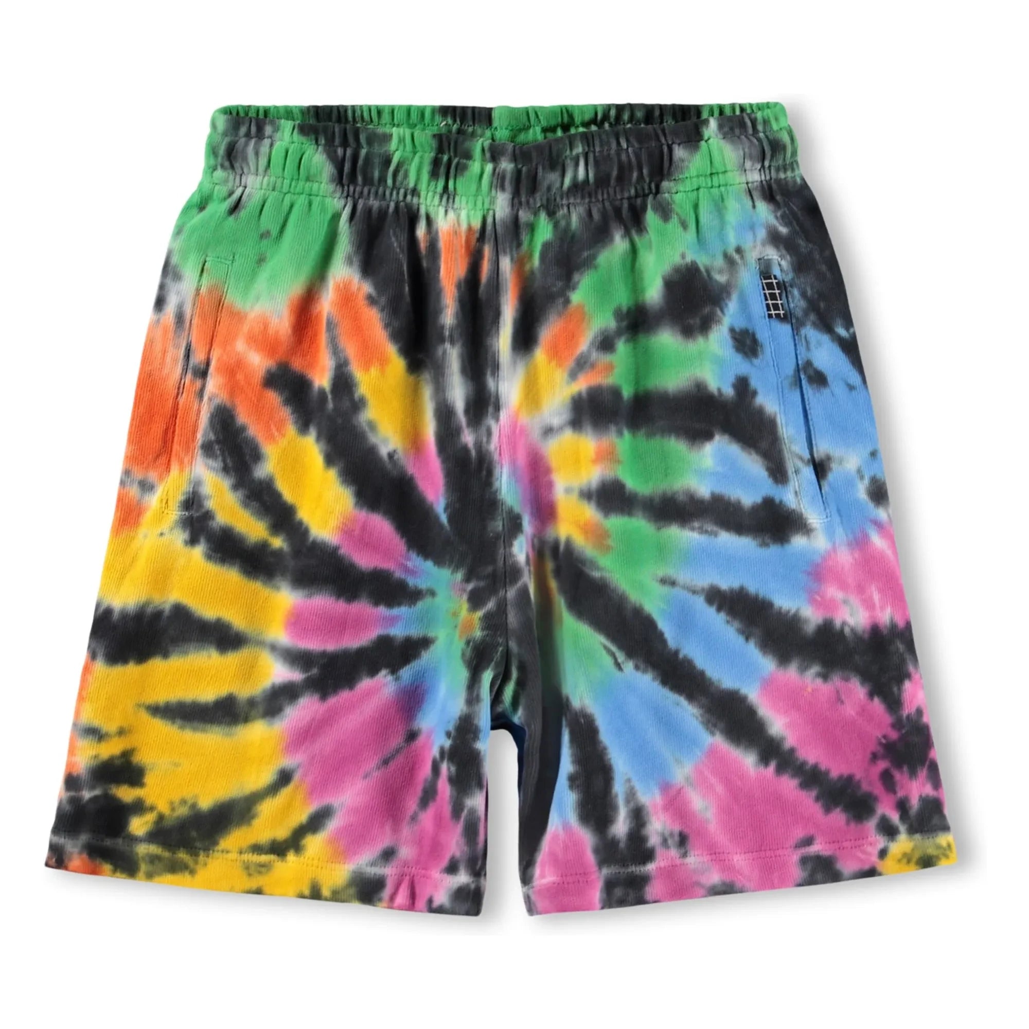 Molo - Amile Tie and Dye Organic Cotton Shorts | Black