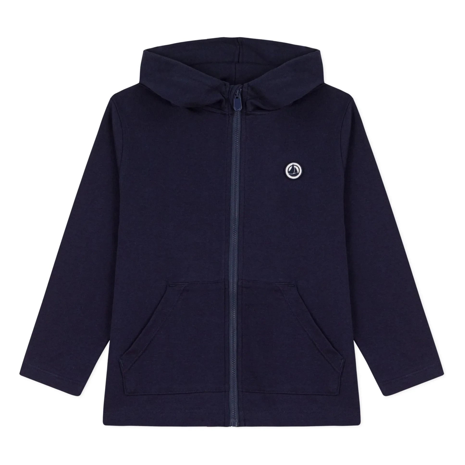 Petit Bateau - Fermuarlı Kapüşonlu Sweatshirt | Lacivert