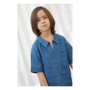 Lililotte - Carl Tencel Cotton Organic Shirt | Denim Blue