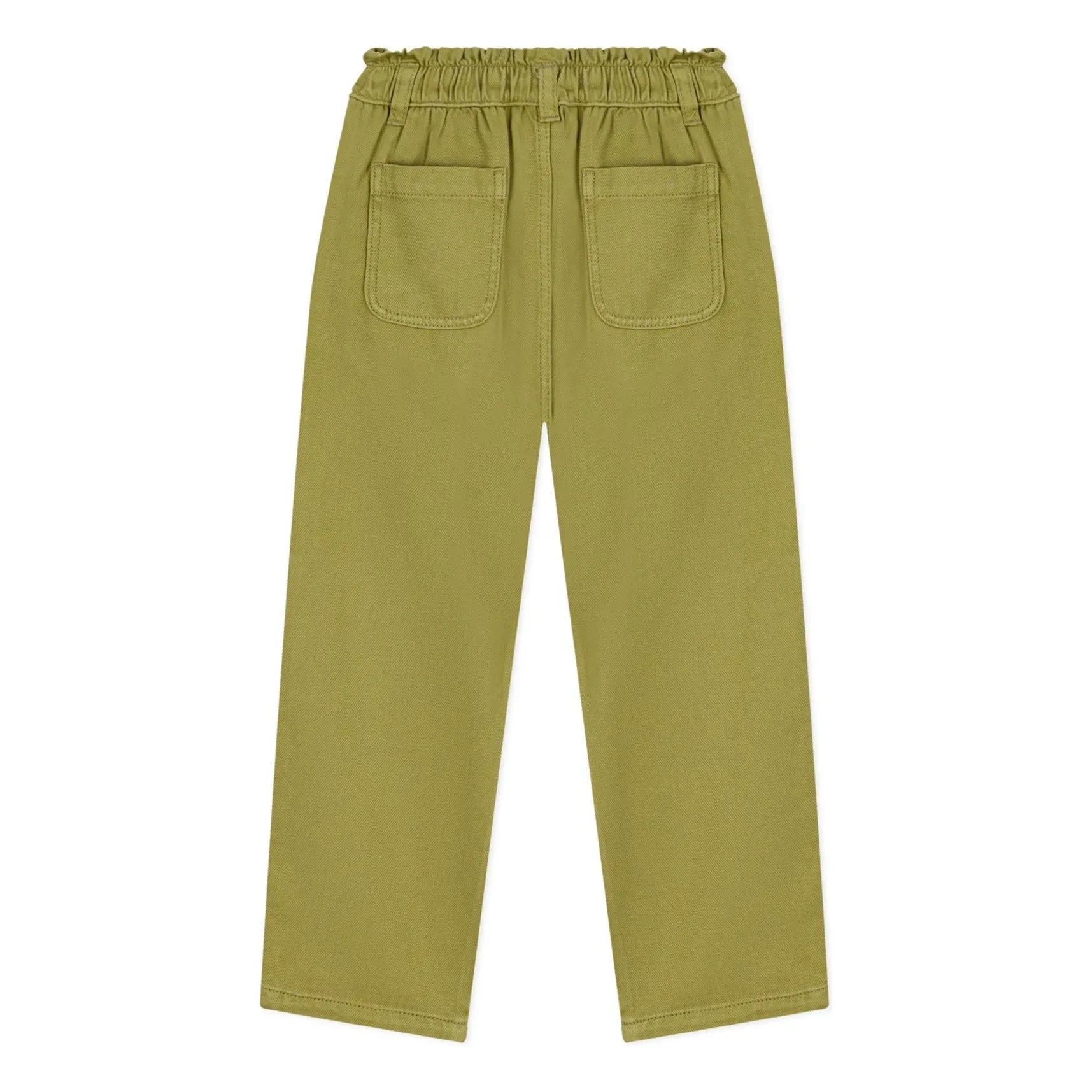 Petit Bateau - Paper Waist Twill Pants | Olive