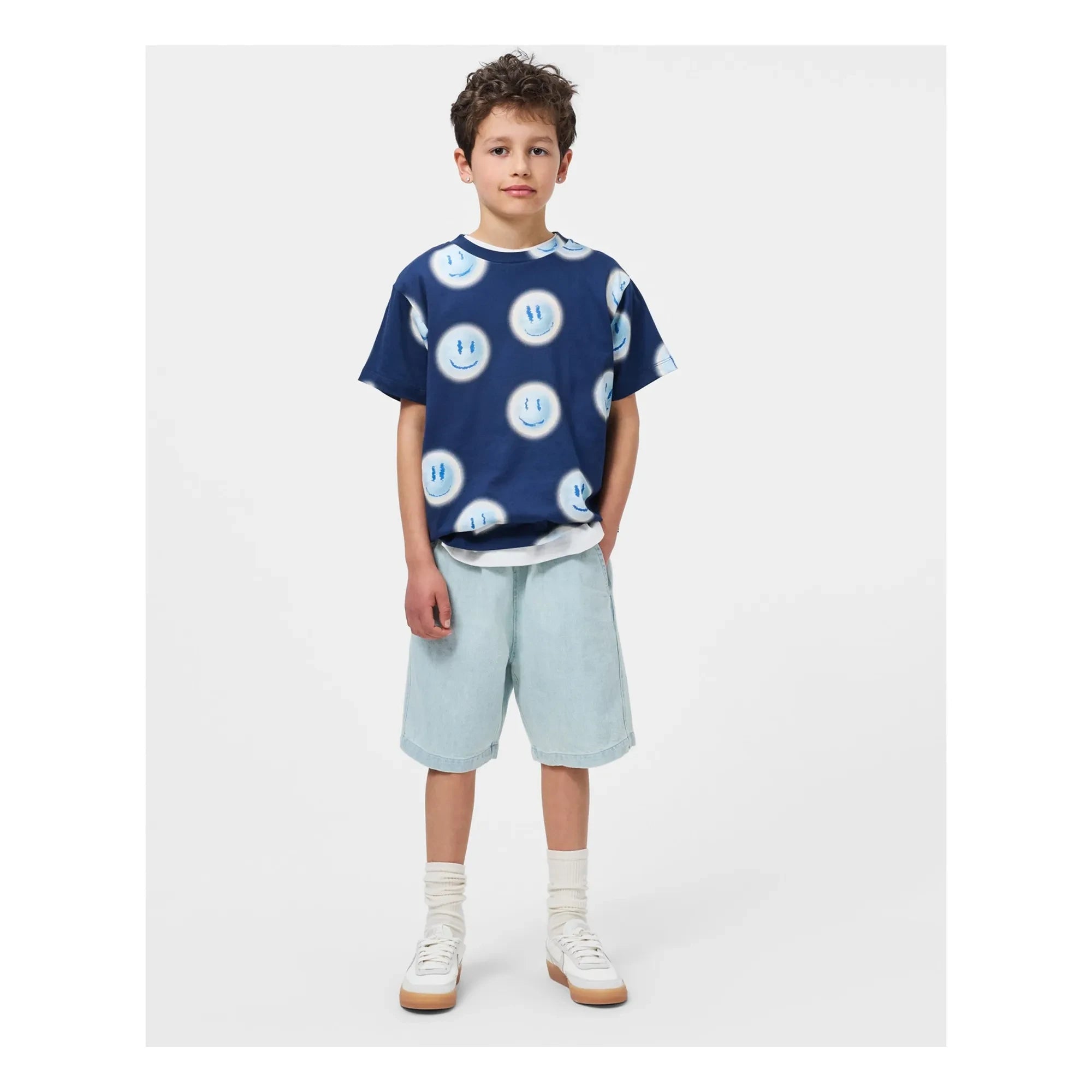 Molo - Avart Organic Cotton Denim Shorts | Denim Blue