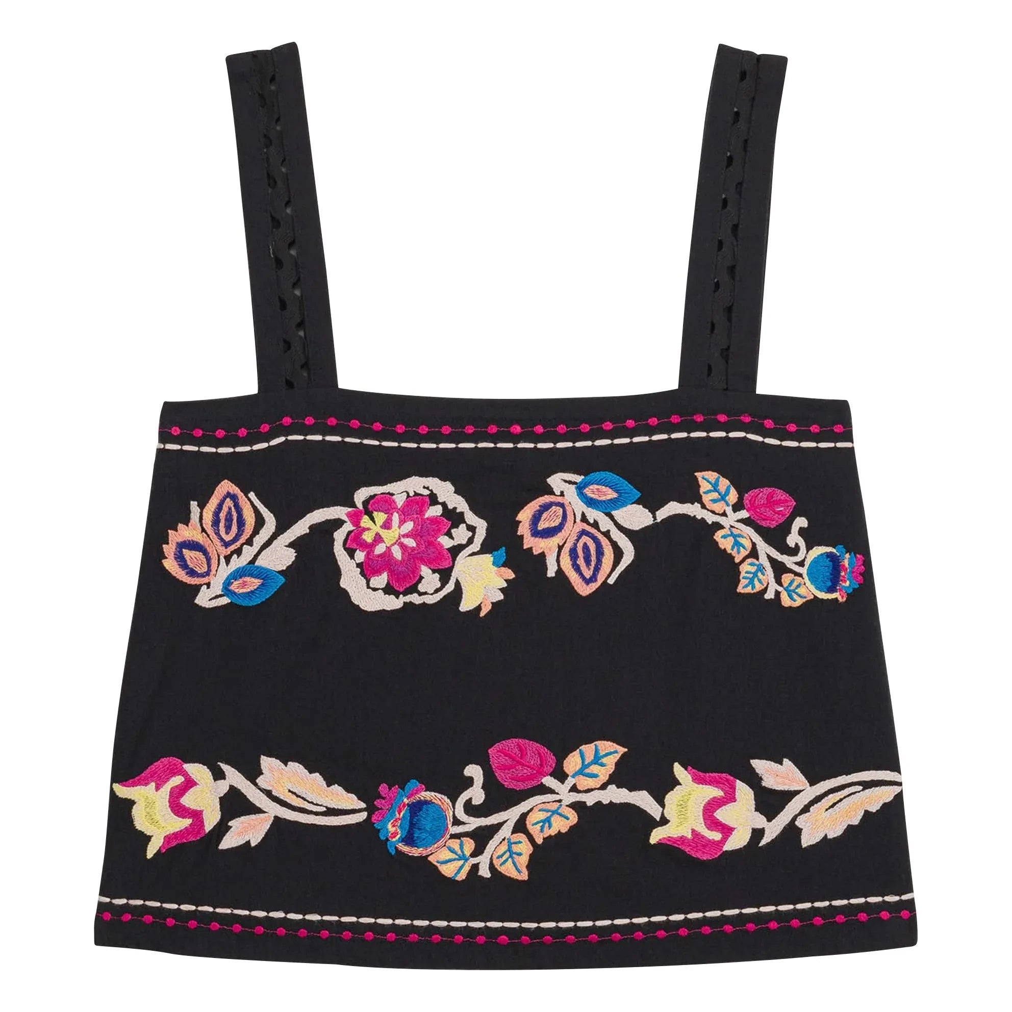 Louise Misha - Phaedra Organic Cotton Top | Black
