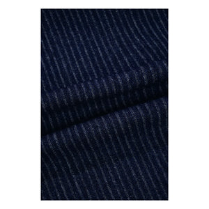 Kappy - Tired Denim Striped Trousers | Indigo