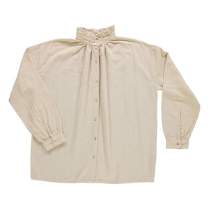 Poudre Organic - Rosier Double Cotton Gauze Blouse - Women's Collection | Ecru
