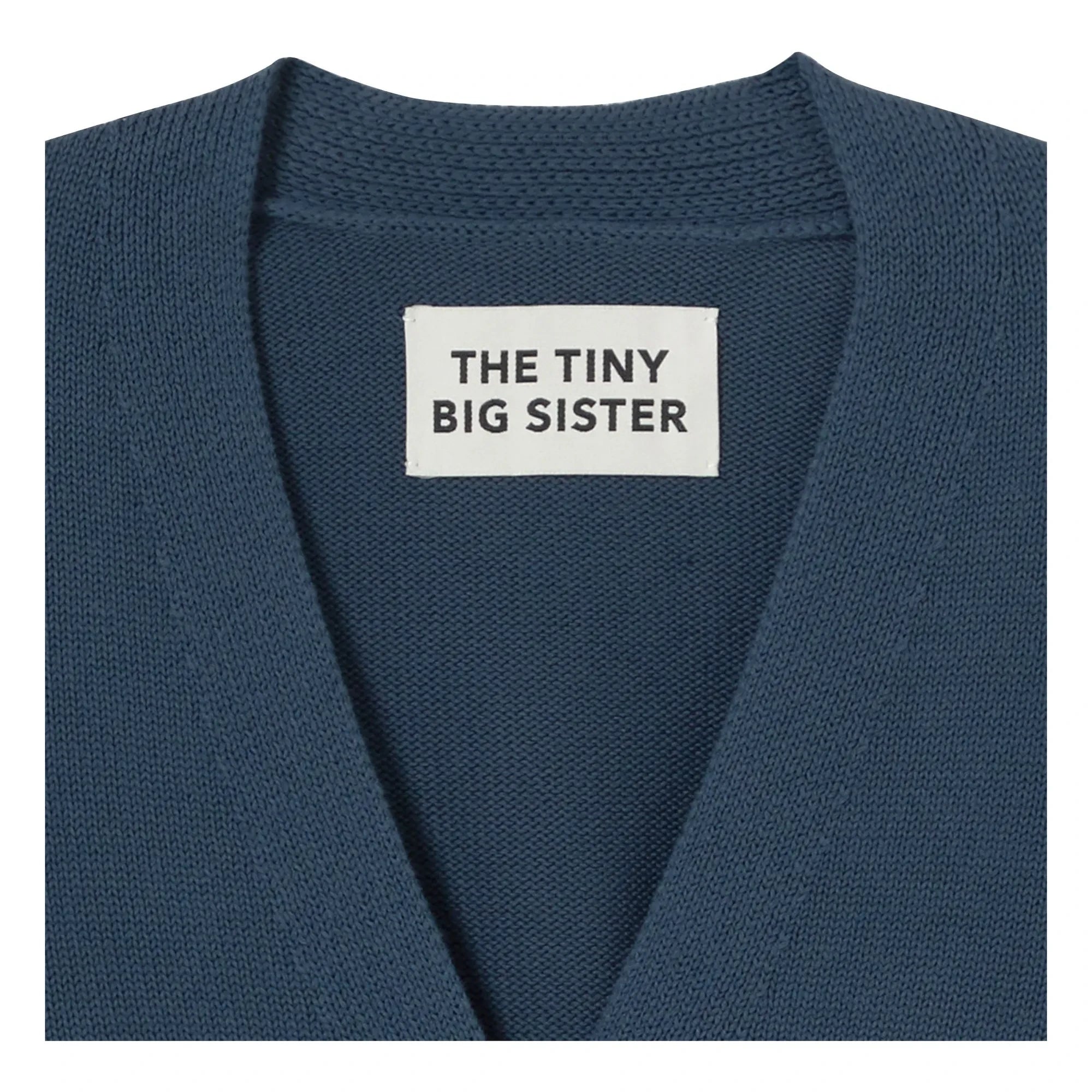 The Tiny Big Sister - Cotton Swan Cardigan | Navy Blue