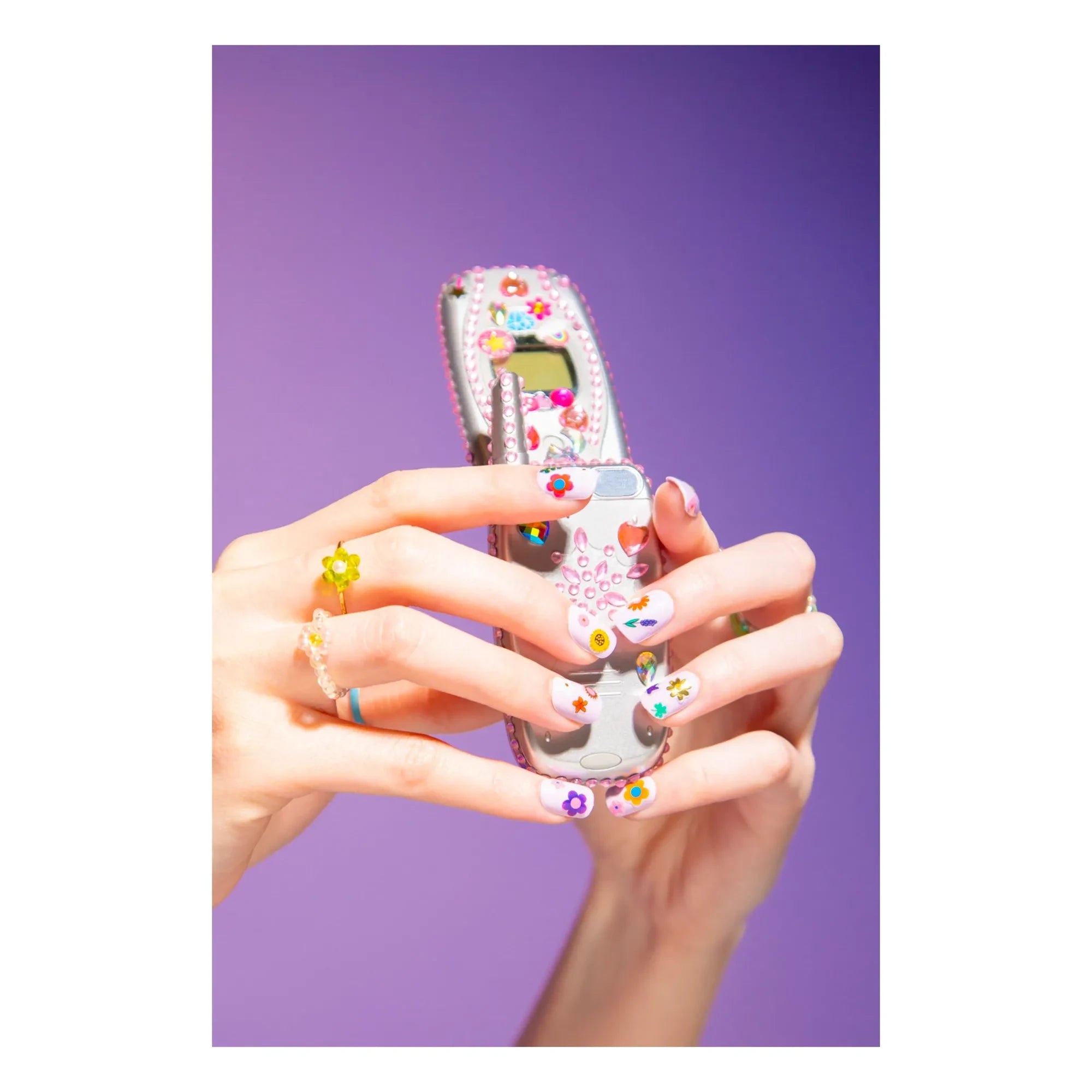 Omy - Floral nail stickers
