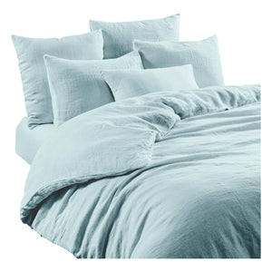 Haomy - Leria linen duvet cover | Light blue