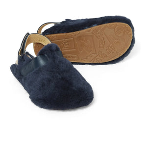 Pèpè - Faux Fur Slippers | Navy Blue