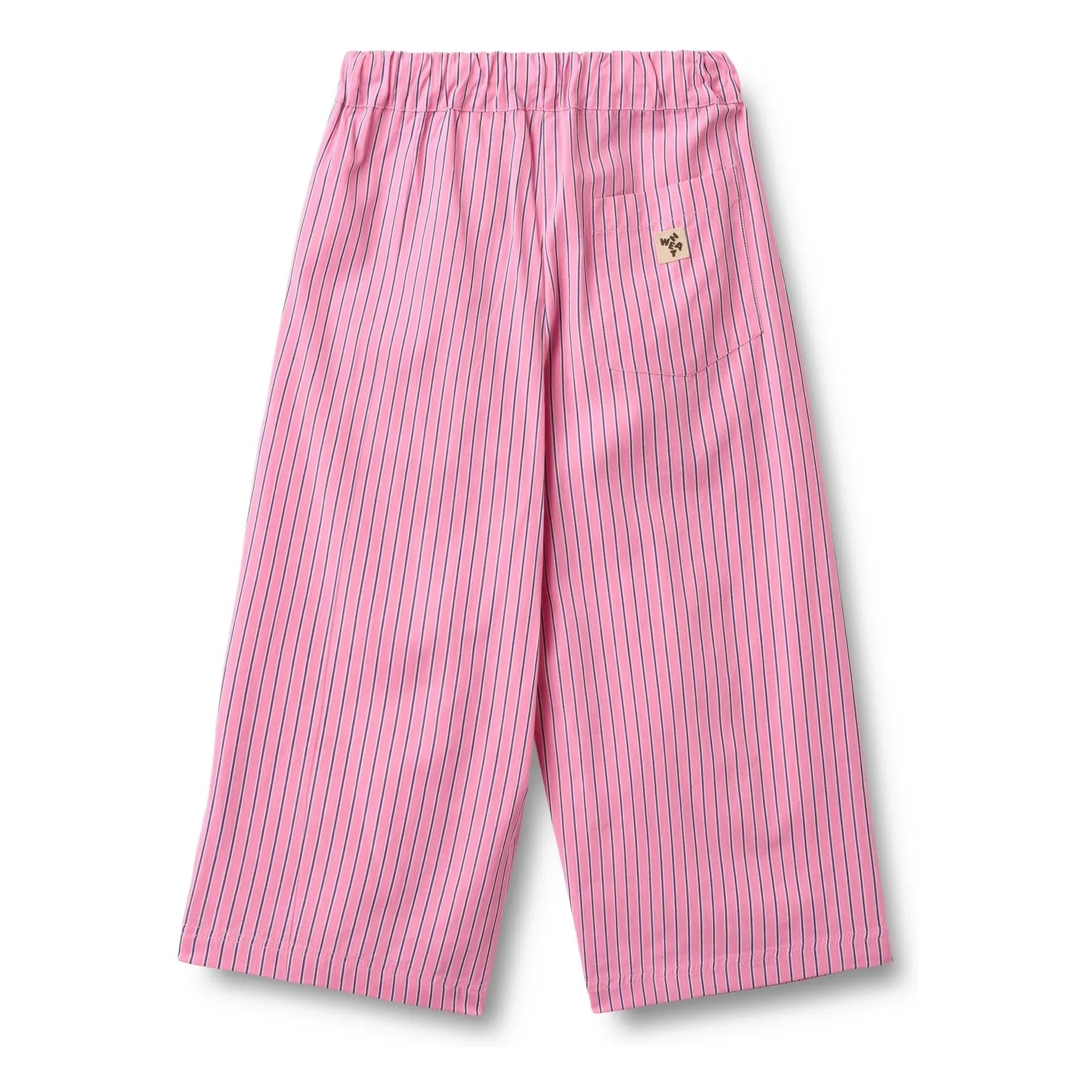 Wheat - Sasha Organic Cotton Striped Pants | Pink