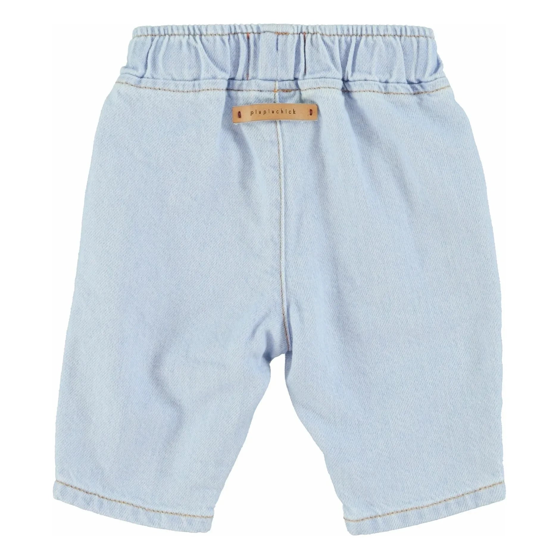 Piupiuchick - Flat Elastic Jeans | Light Blue