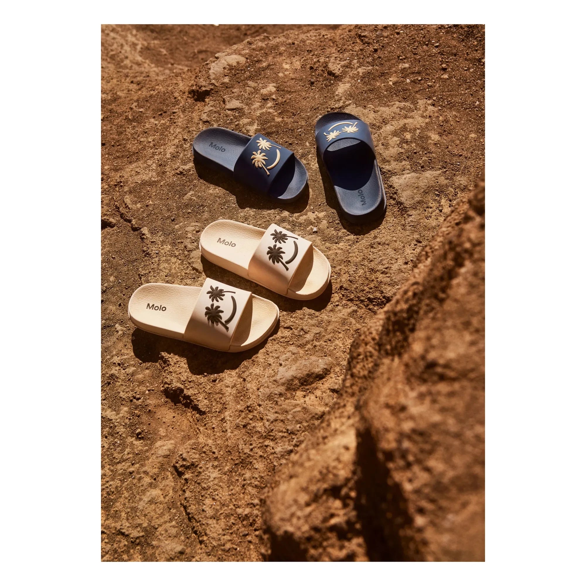 Molo - Zhappy Palm Smile Plaj Sandaletleri | Ecru