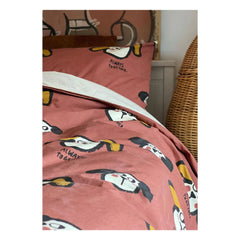 Studio Loco - Organic Cotton Bed Linen Set | Terracotta Red