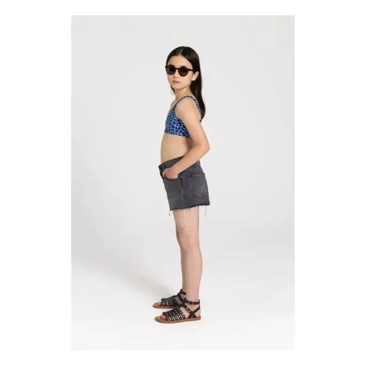 Finger in the nose - Bayle Asymmetric Swimsuit | Light Blue